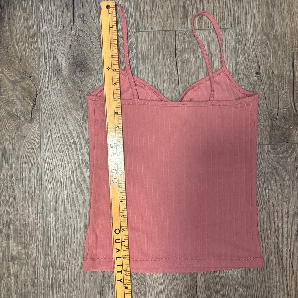 Dusty Rose Ribbed Cropped Cami Top - Ardene size Small - Picture 4 of 6